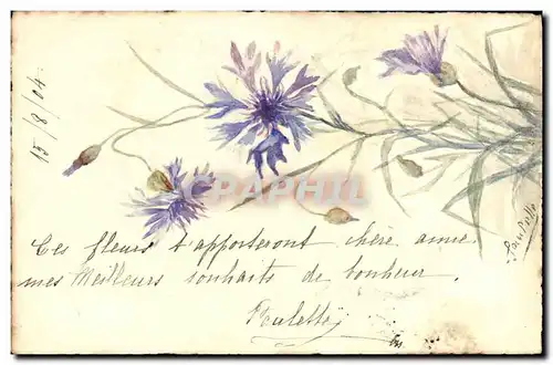 Cartes postales (dessin la main) Fleurs