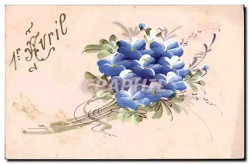 Cartes postales (dessin la main) Fleurs