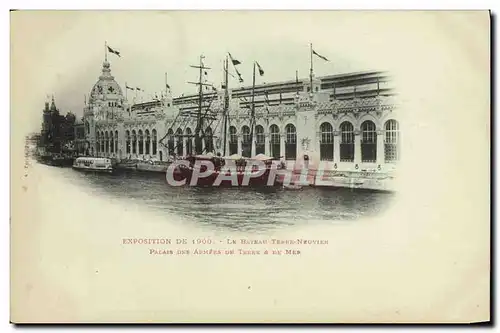 Ansichtskarte AK Bateau de peche Paris Exposition de 1900 Le bateau Terre Neuvien Palais des Armees de Terre et d