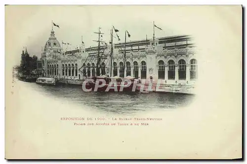 Cartes postales Bateau de peche Paris Exposition de 1900 Le bateau Terre Neuvien Palais des Armees de Terre et d