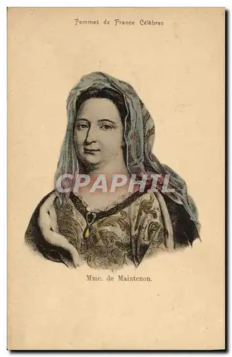 Cartes postales Mme de Maintenon