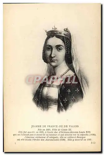 Ansichtskarte AK Jeanne de France ou de Navarre