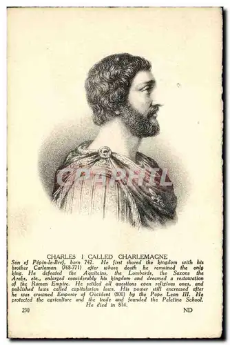 Cartes postales Charles I called Charlemagne