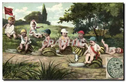 Cartes postales Escargot Enfants