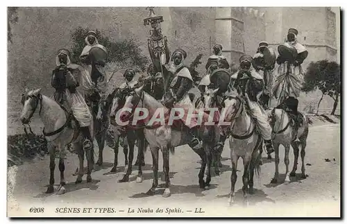 Cartes postales Militaria La Nouba des Spahis