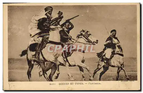 Cartes postales Militaria Fantasia Spahis