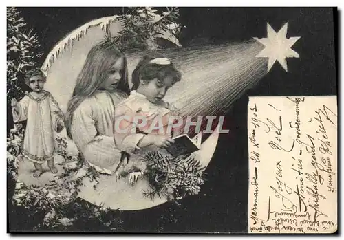 Cartes postales Fantaisie Lune Enfants