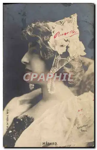 Cartes postales Theatre Femme Megard