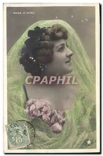 Cartes postales Theatre Femme Rose d&#39Avril