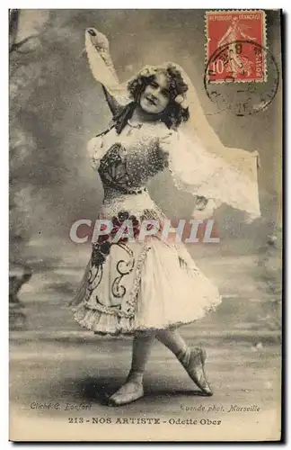 Cartes postales Theatre Femme Odette Ober