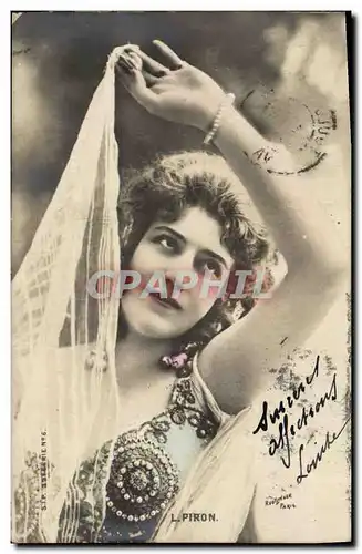 Cartes postales Theatre Femme L Piron