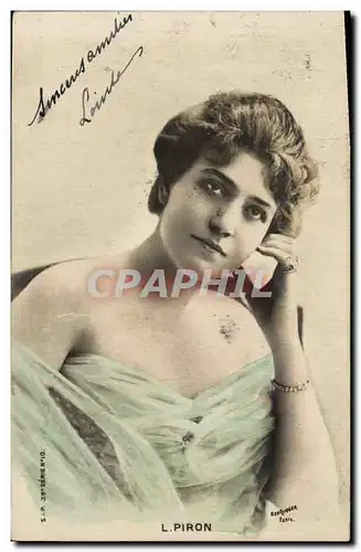 Cartes postales Theatre Femme L Piron