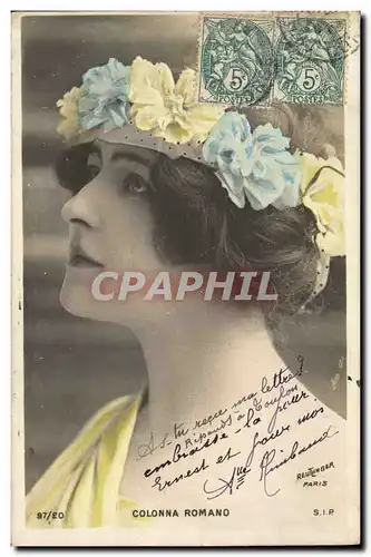 Cartes postales Theatre Femme Colonna Romano