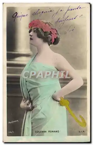 Cartes postales Theatre Femme Colonna Romano