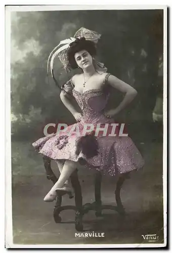 Cartes postales Theatre Femme Marville