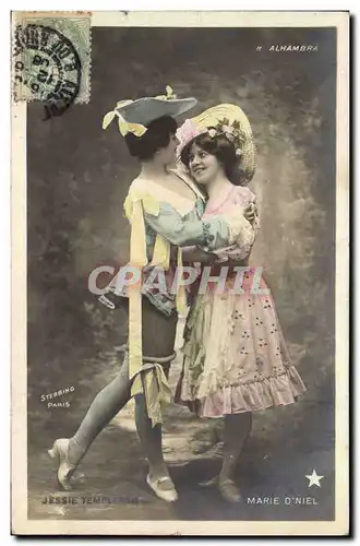 Ansichtskarte AK Theatre Femme Alhambra Jessie Templeton Marie O Niel