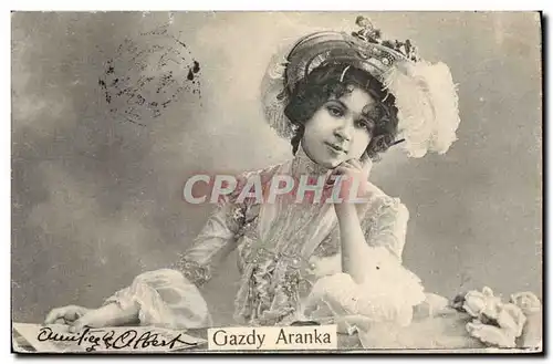 Cartes postales Theatre Femme Gazdy Aranka