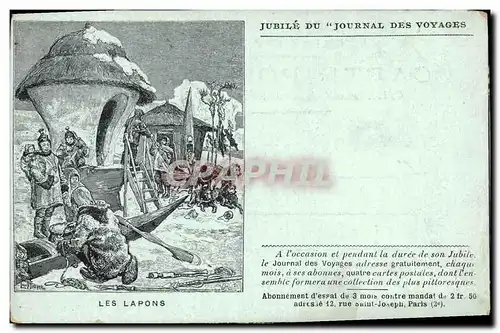 Cartes postales Polaire Jubile du Journal des Voyages les lapons