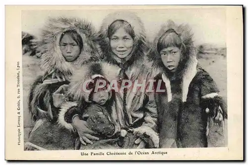 Cartes postales Polaire Une famille chretienne de l&#39Ocean Arctique