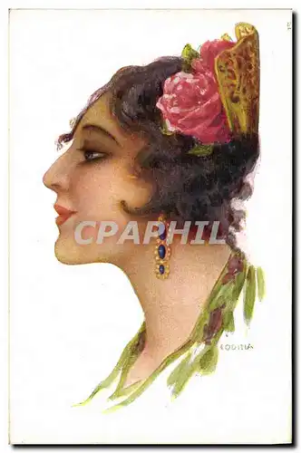 Cartes postales Fantaisie Illustrateur Codina Femme