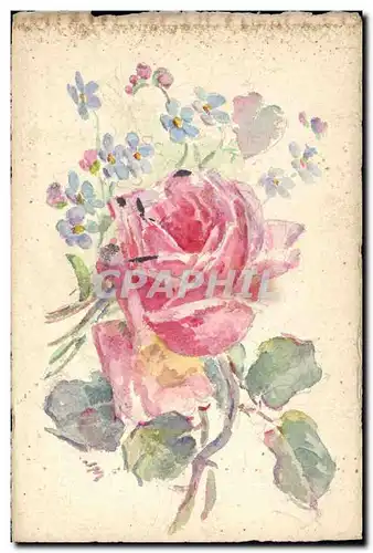 Cartes postales Fantaisie (dessin a la main) Fleurs