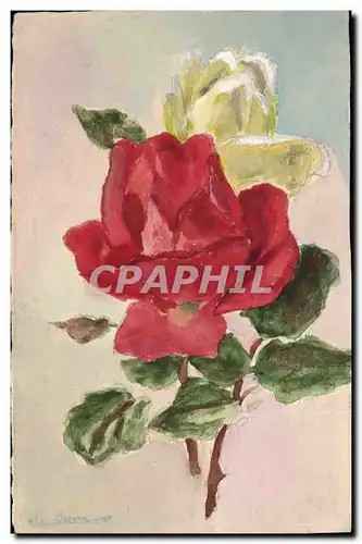 Cartes postales Fantaisie (dessin a la main) Fleurs