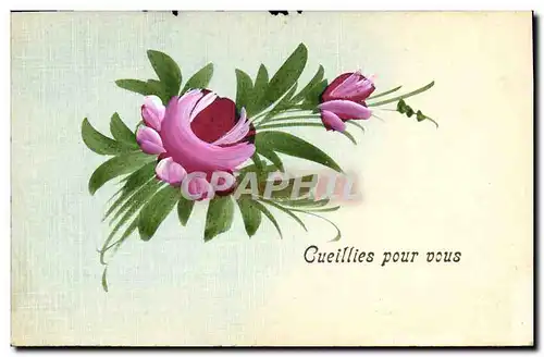 Cartes postales Fantaisie (dessin a la main) Fleurs