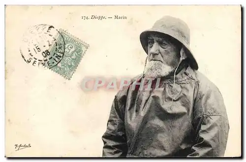 Cartes postales Peche Dieppe Marin Pecheur