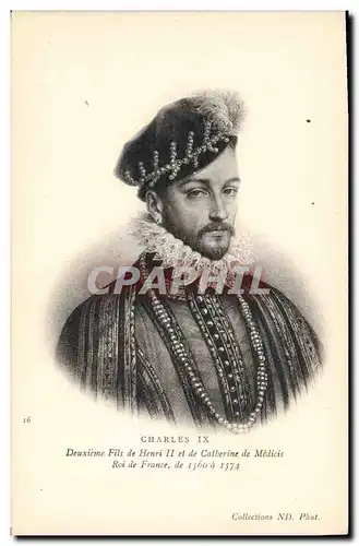 Cartes postales Charles IX Roi de France