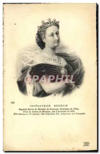 Cartes postales Imperatrice Eugenie Comtesse de Teba