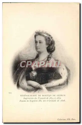 Ansichtskarte AK Eugenie Marie de Montijo de Guzman Imperatrice des Francais