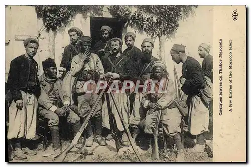 Cartes postales Militaria Quelques braves du Thabr Marocain