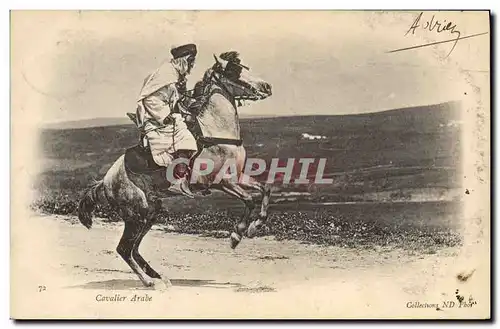 Cartes postales Militaria Cavalier arabe