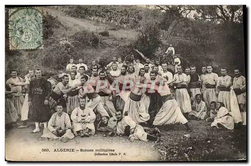 Ansichtskarte AK Militaria Algerie Scenes militaires