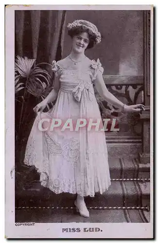 Cartes postales Theatre Fantaisie Femme Miss Lud