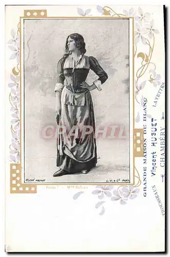 Cartes postales Theatre Fantaisie Femme Mlle Delvair