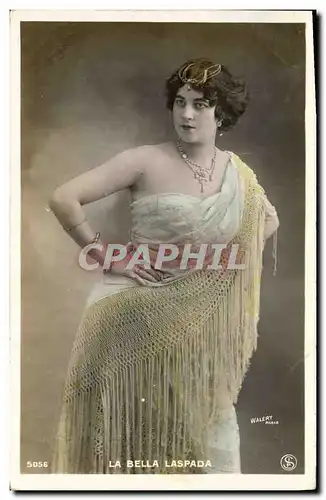 Cartes postales Theatre Fantaisie Femme La Bella Laspada