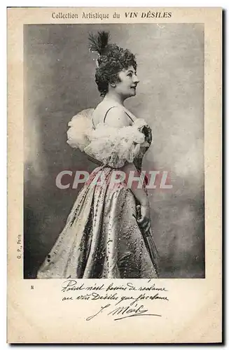 Cartes postales Theatre Fantaisie Femme Vin Desiles