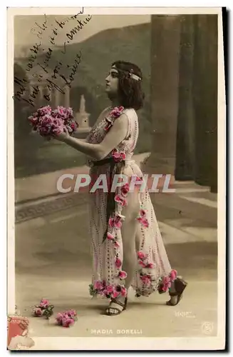 Cartes postales Theatre Fantaisie Femme Madia Borelli