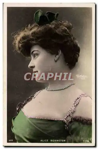 Cartes postales Theatre Fantaisie Femme Alice Bonneton