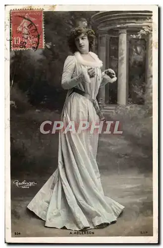 Cartes postales Theatre Fantaisie Femme Adlerson