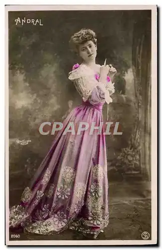 Cartes postales Theatre Fantaisie Femme Andral