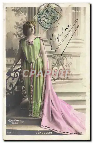 Cartes postales Theatre Fantaisie Femme Demougeot Opera