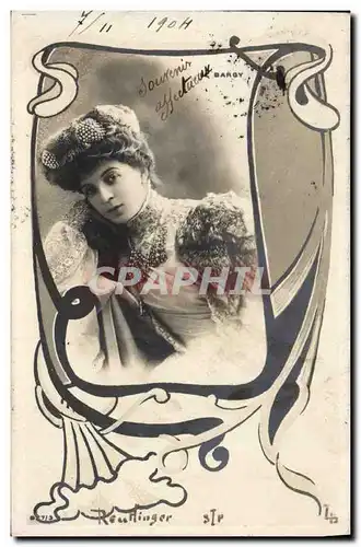 Cartes postales Theatre Fantaisie Femme Bargy