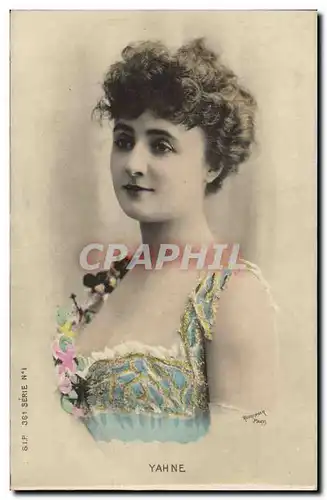 Cartes postales Theatre Fantaisie Femme Yahne