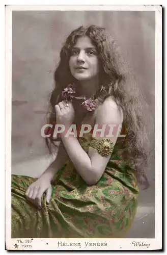 Cartes postales Theatre Fantaisie Femme Helene Yerdes