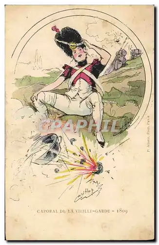 Ansichtskarte AK Fantaisie Illustrateur Caporal de la vieille garde 1809 Militaria