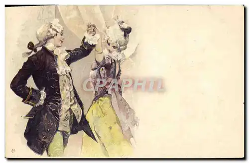 Cartes postales Fantaisie Illustrateur Danse