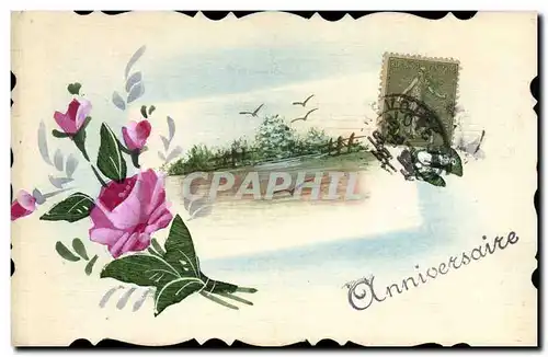 Cartes postales Fantaisie (dessin a la main) Fleurs