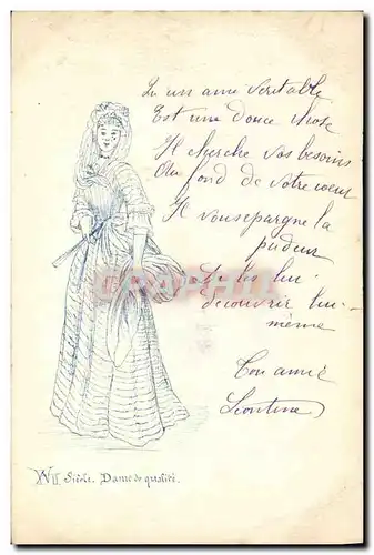 Cartes postales Fantaisie Femme Dame de qualite